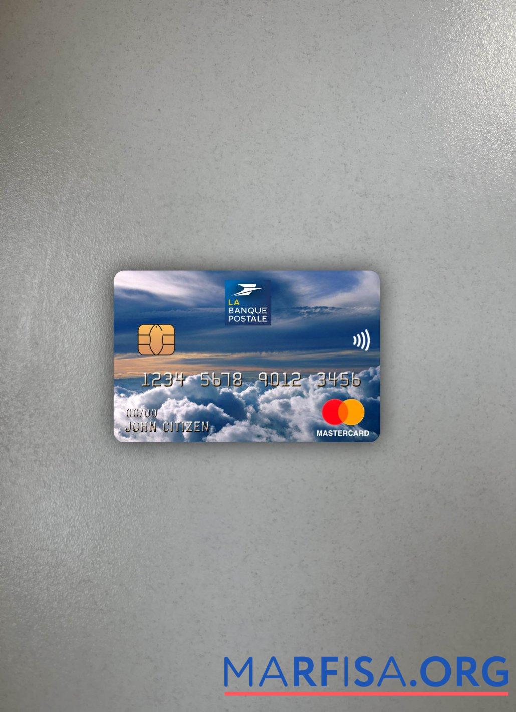 Downloadable France La Banque Postale bank mastercard photolook front download for verification
